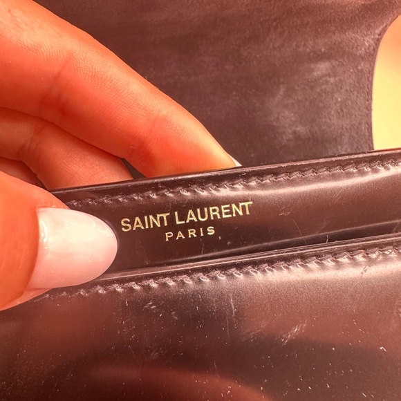 Black Sunset Patent Leather Shoulder Bag Saint Laurent - Picture 8 of 9